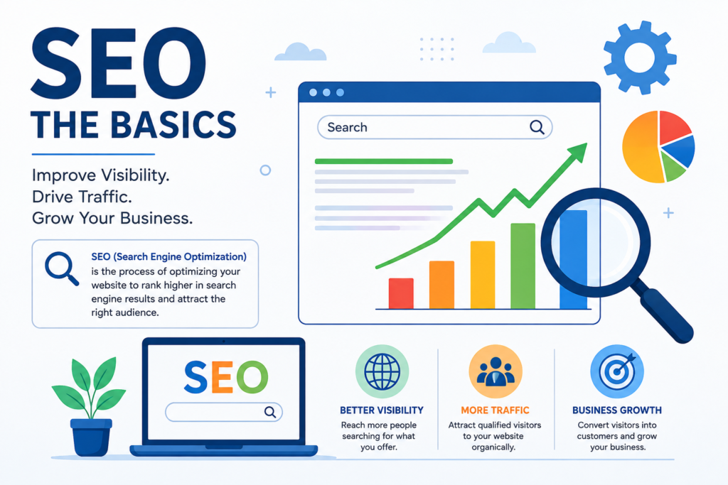 SEO guide explaining the basics of search engine optimization